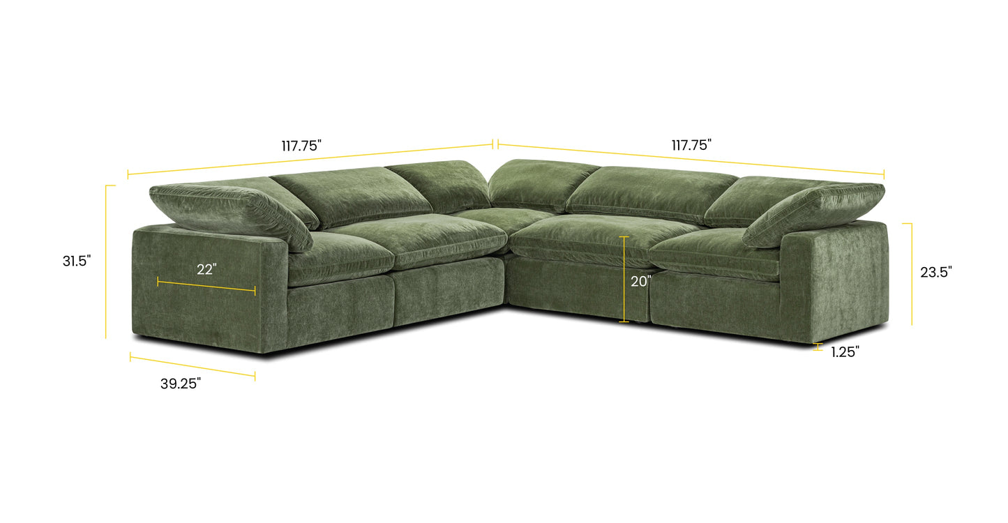 5-Seat Aspen Modular Corner-Sectional