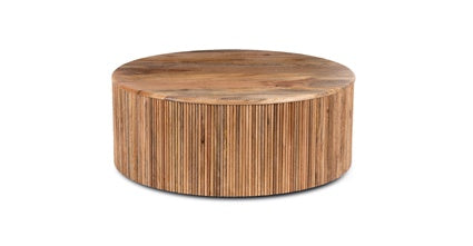 Deja 35" Round Coffee Table with Storage