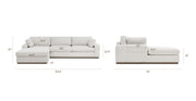 Malaga Left-Facing Sectional Sofa