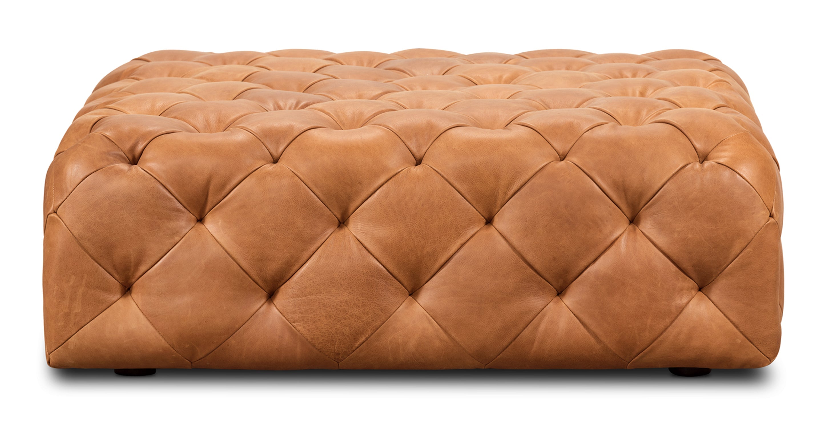 Turin Leather Ottoman