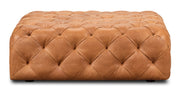 Turin Leather Ottoman