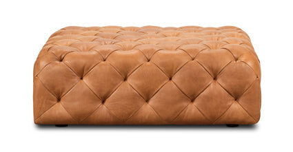 Turin Leather Ottoman