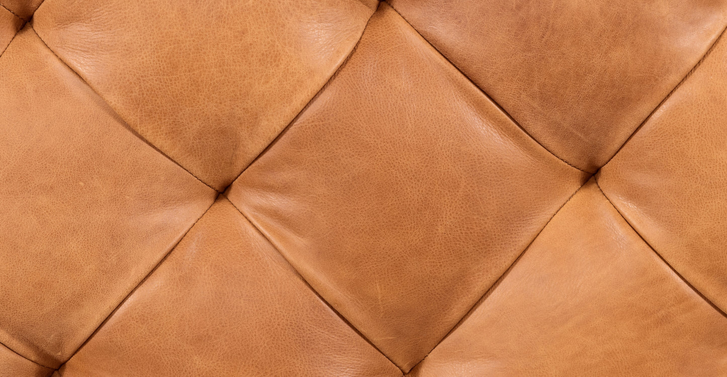 Turin Leather Ottoman