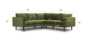 Napa Velvet Corner Sectional Sofa