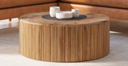Deja 35" Round Coffee Table with Storage