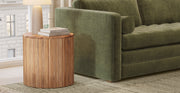 Deja Round Side Table with Storage