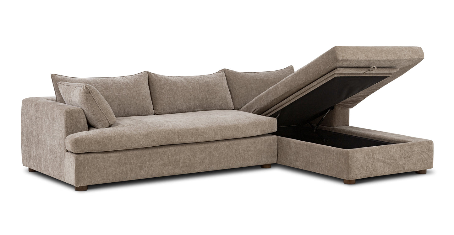 Milo Right-Facing Sectional with Storage