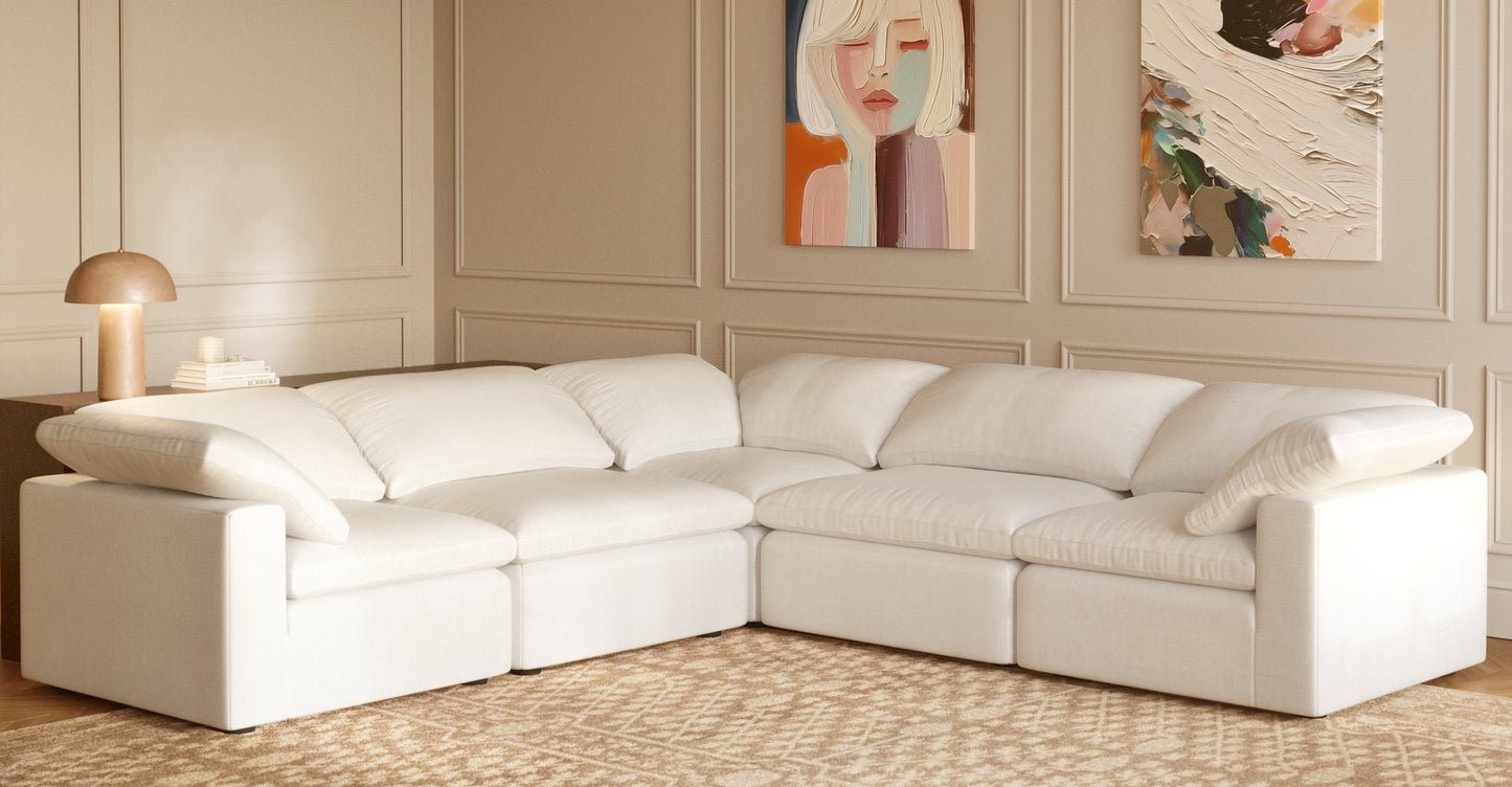 5-Seat Aspen Modular Corner-Sectional