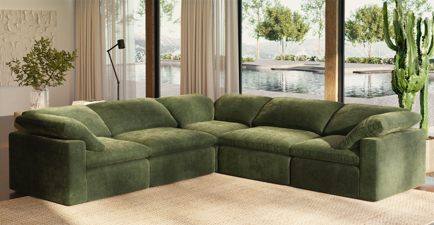 5-Seat Aspen Modular Corner-Sectional