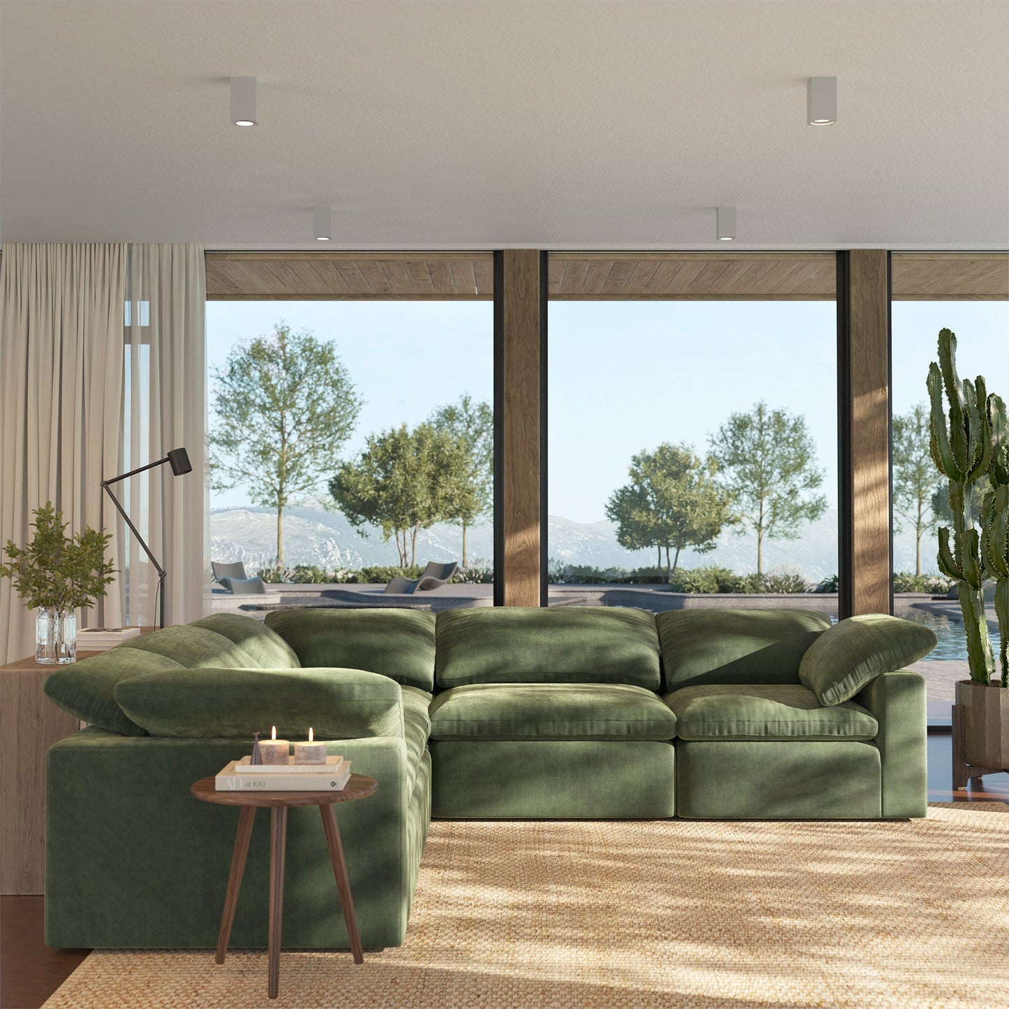 5-Seat Aspen Modular Corner-Sectional