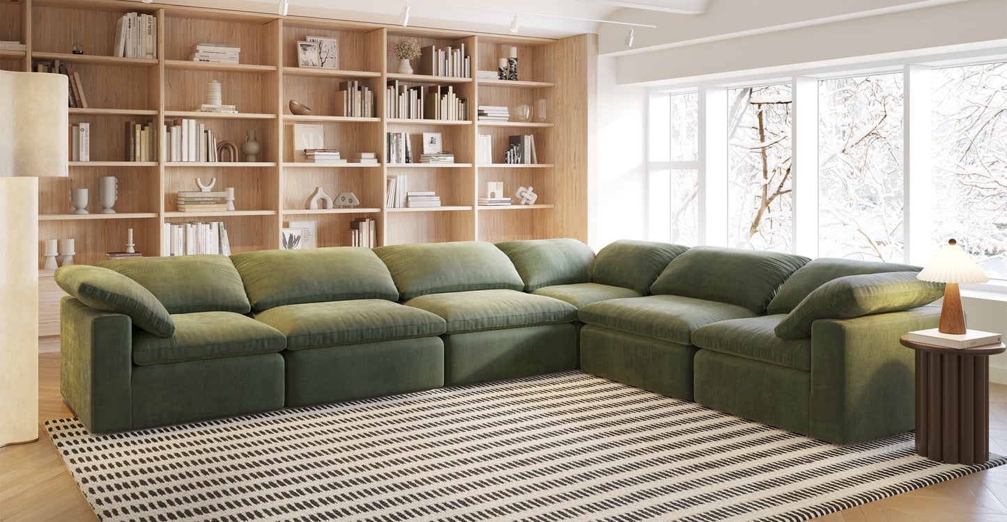 6-Seat Aspen Modular Corner-Sectional