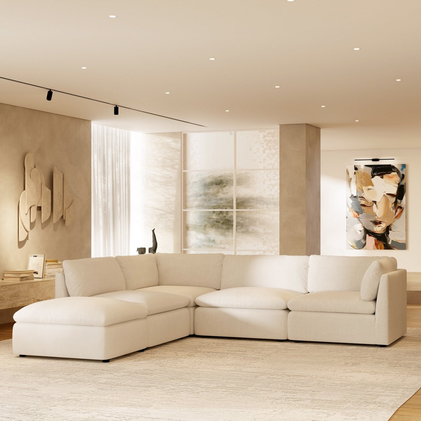 5-Seat Davos Modular Chaise Sectional