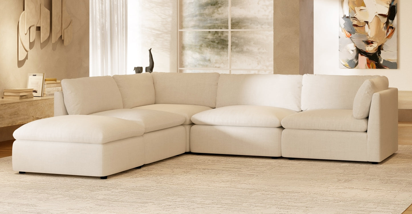 5-Seat Davos Modular Chaise Sectional