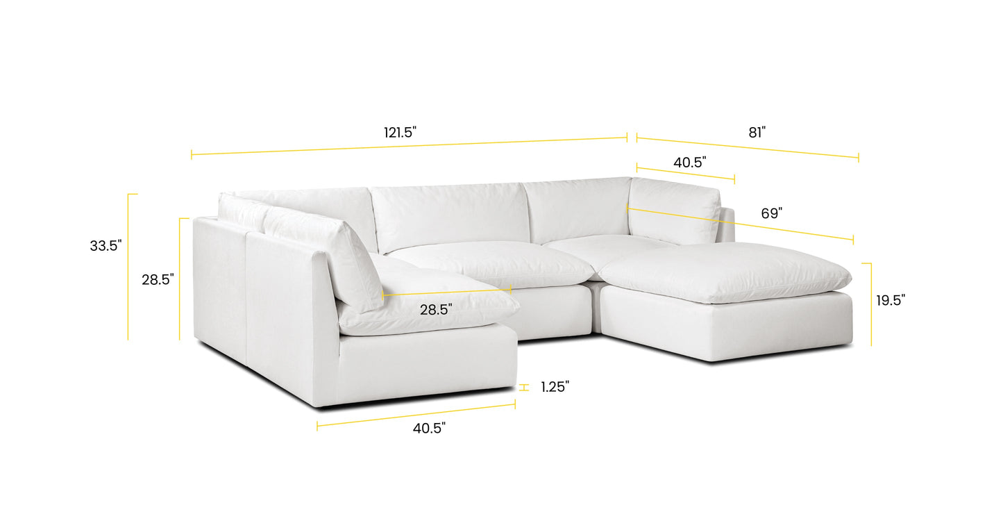 5-Seat Davos Modular U-Sectional