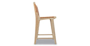 Banda Teak & Leather Counter Height Stool