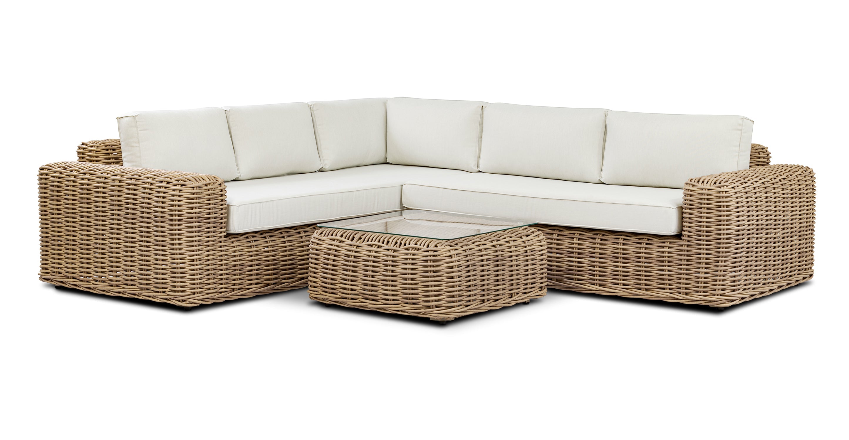 Puglia Corner Sectional Set with Coffee Table