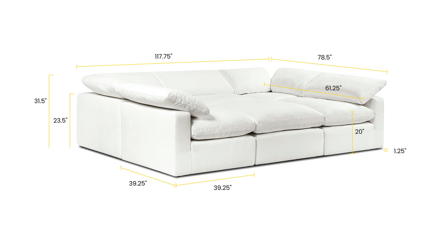 6-Seat Aspen Modular Pit-Sectional