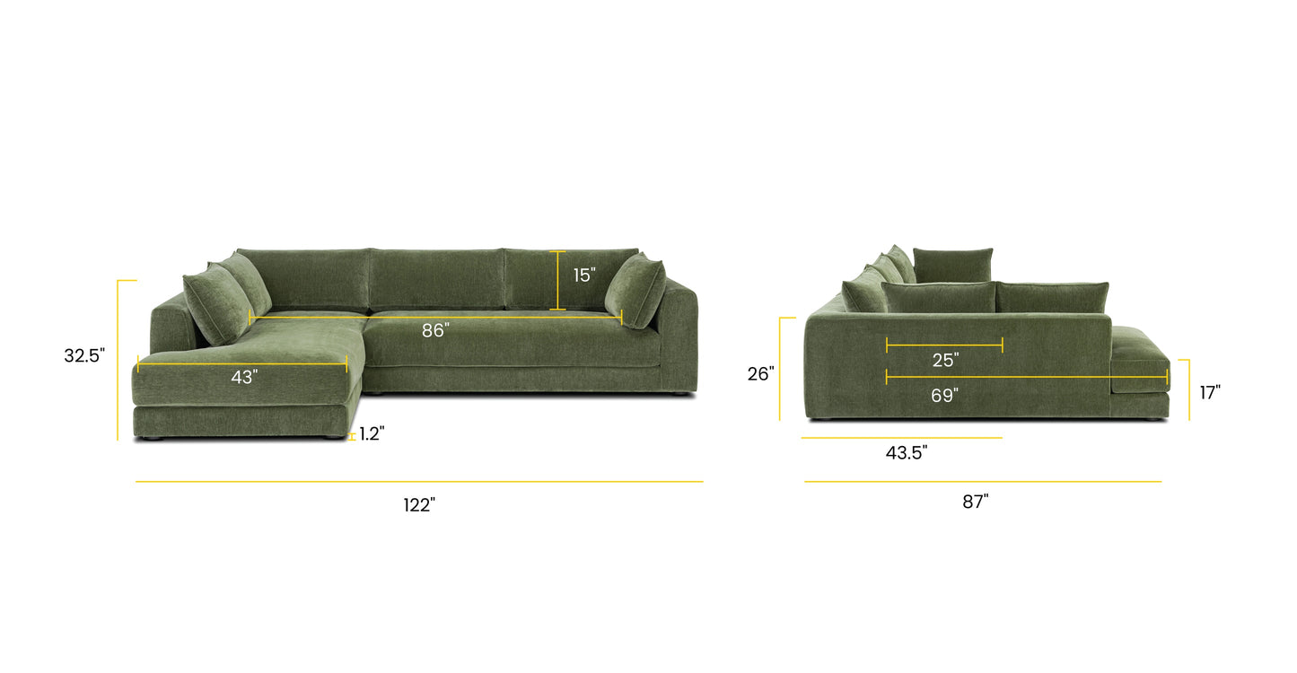 Marcel Left-Facing Corner Sectional