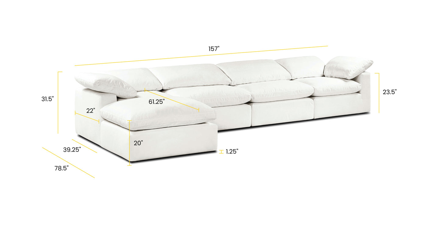 5-Seat Aspen Modular L-Sectional
