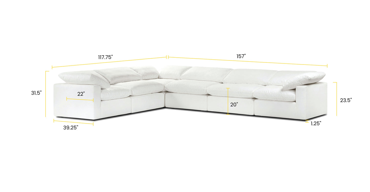 6-Seat Aspen Modular Corner-Sectional