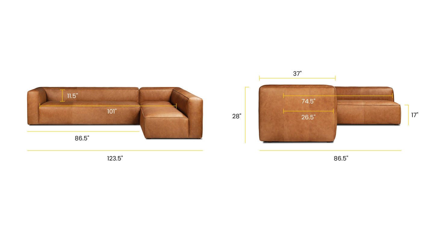 Piazza Reversible Corner Sectional Sofa