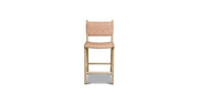 Banda Teak & Leather Counter Height Stool