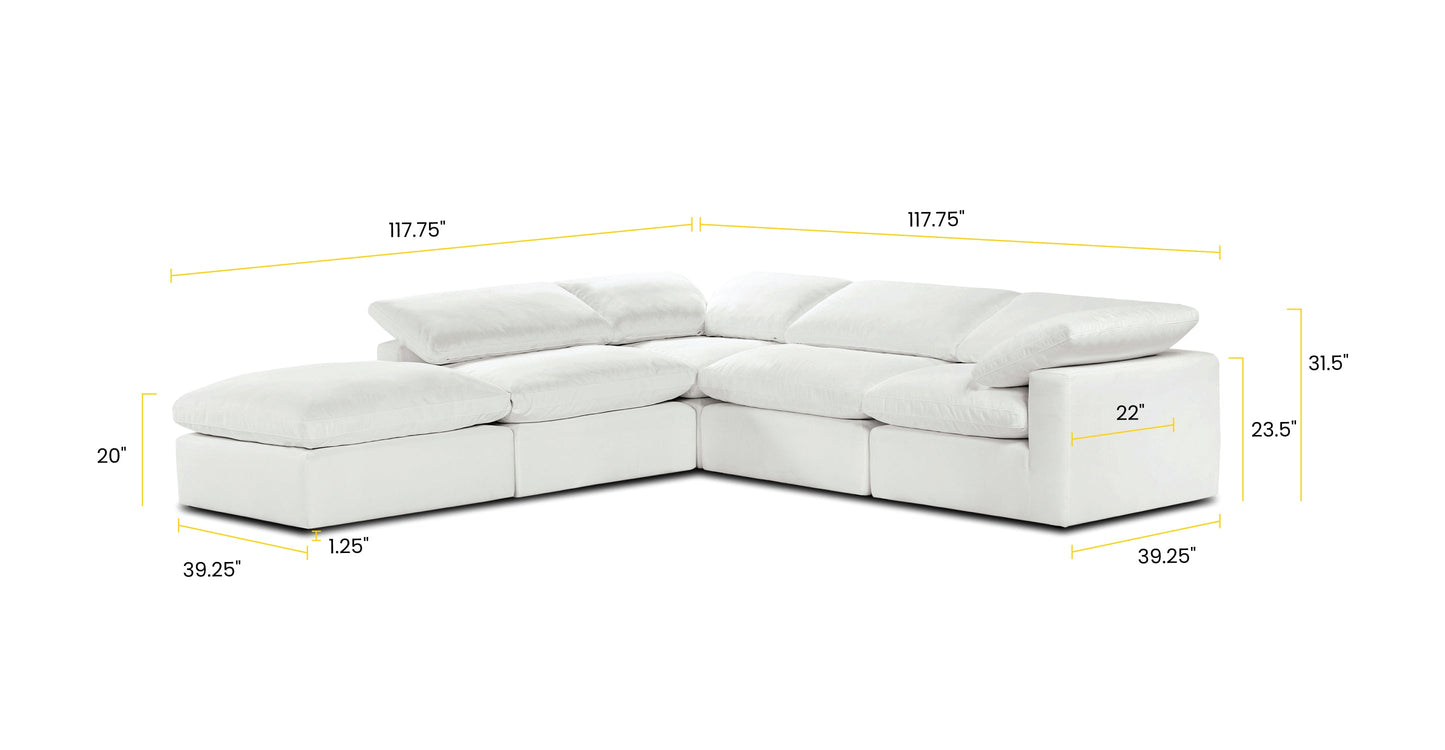 5-Seat Aspen Modular Chaise Sectional