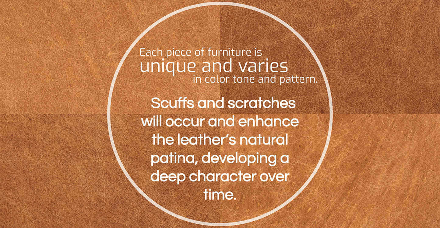 Jarmo Leather Ottoman with Walnut Table