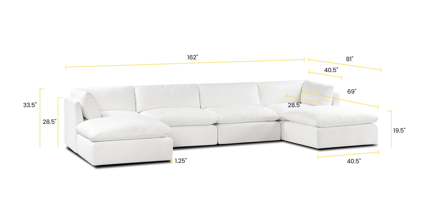 6-Seat Davos Modular U-Sectional