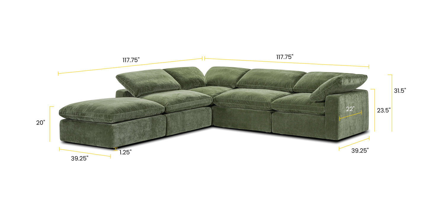 5-Seat Aspen Modular Chaise Sectional