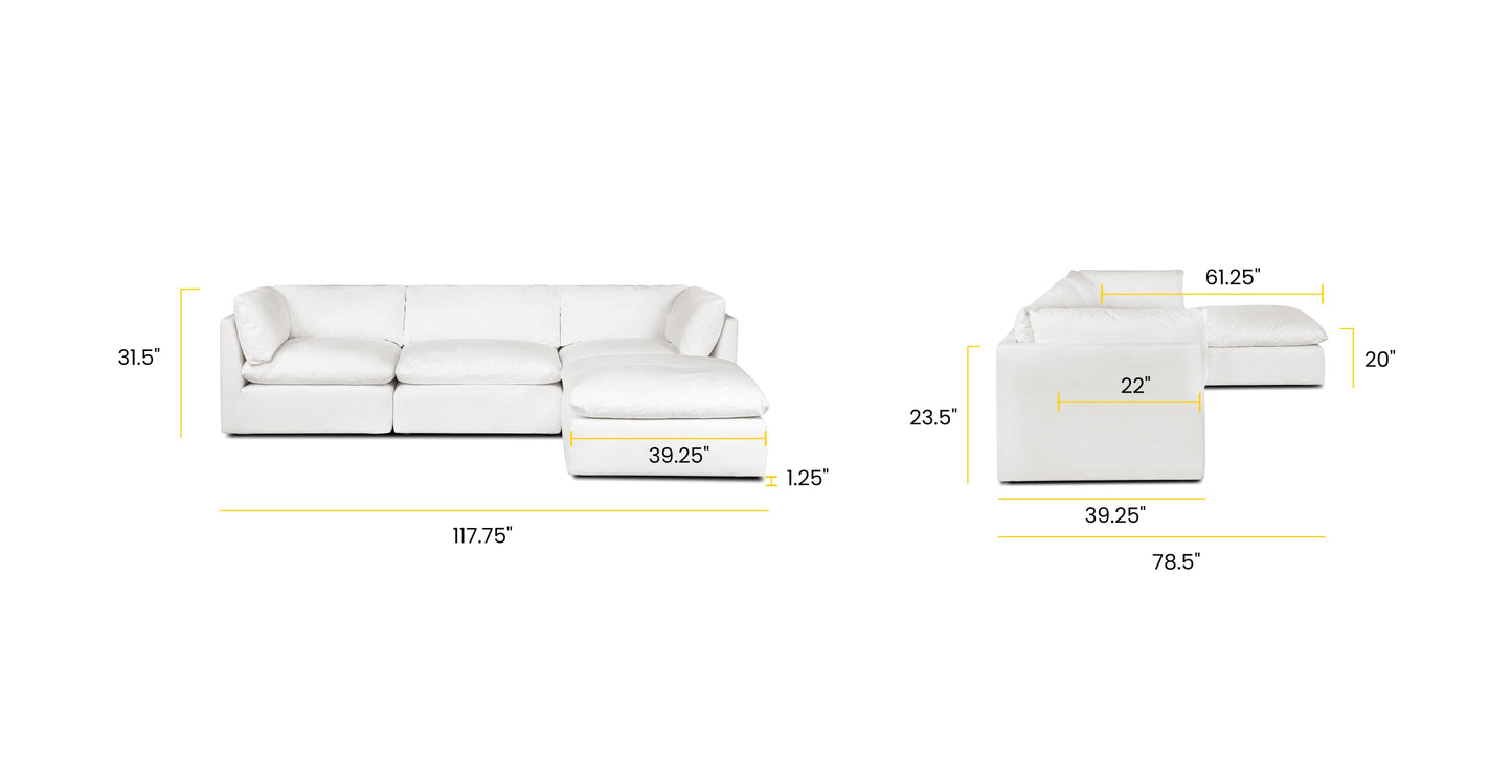 4-Seat Aspen Modular Sectional
