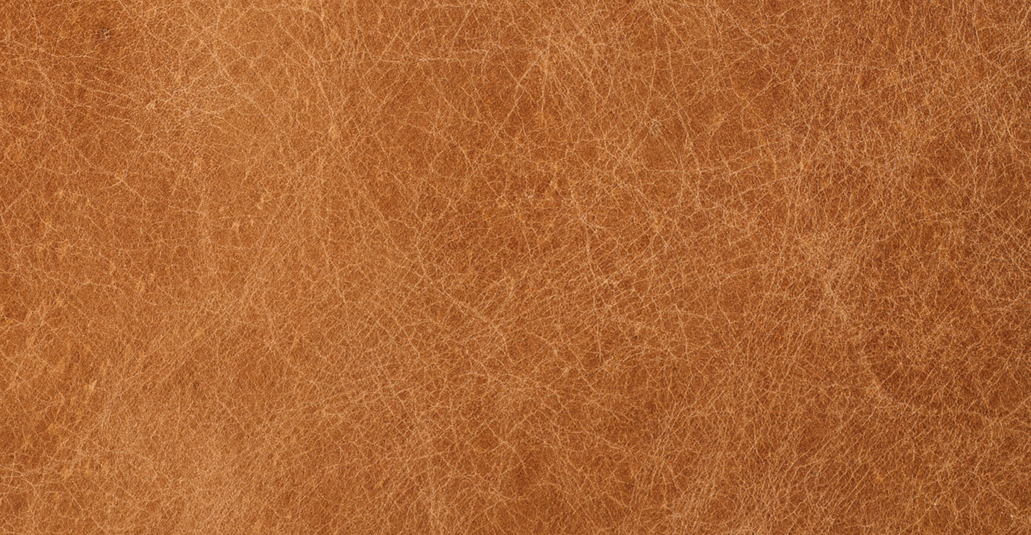 Jarmo Leather Ottoman with Walnut Table