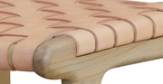 Banda Teak & Leather Counter Height Stool