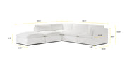 5-Seat Davos Modular Chaise Sectional